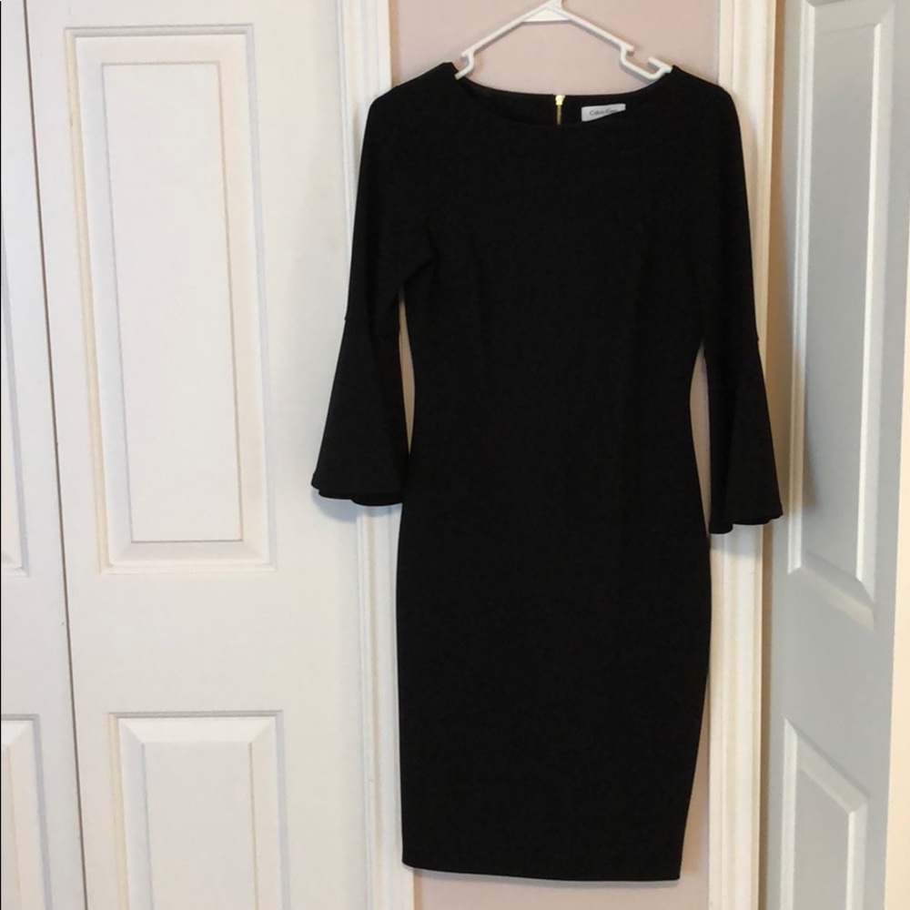 Black Bell Sleeve Dress